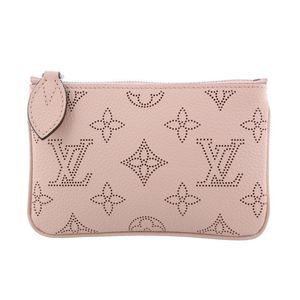 Louis Vuitton Pochette Mahina Leather Pink Magnolia Handbag